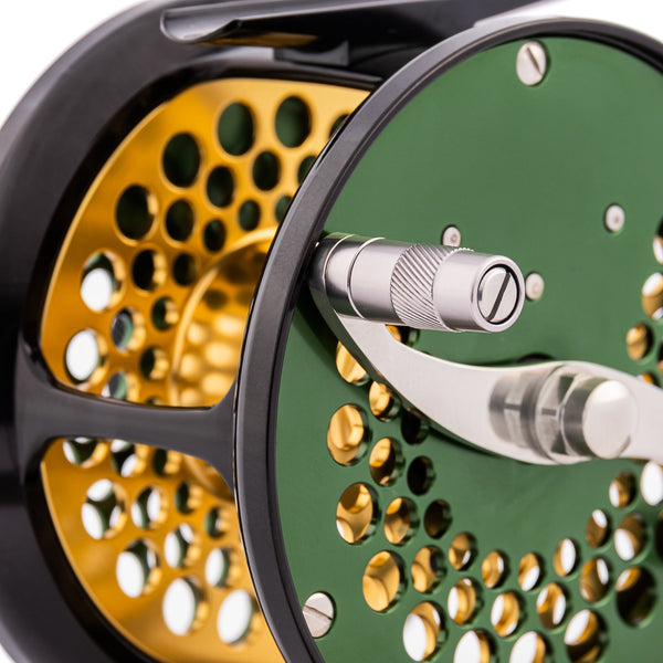 Classic Ported Plate Fly Reels in Verdant Green