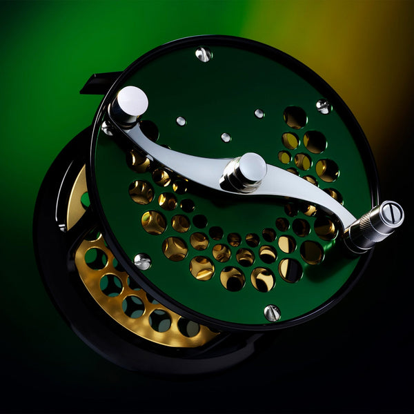 Classic Ported Plate Fly Reels in Verdant Green