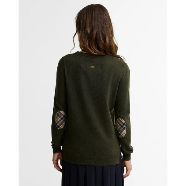 Pendle Crew Knitted Jumper - Olive