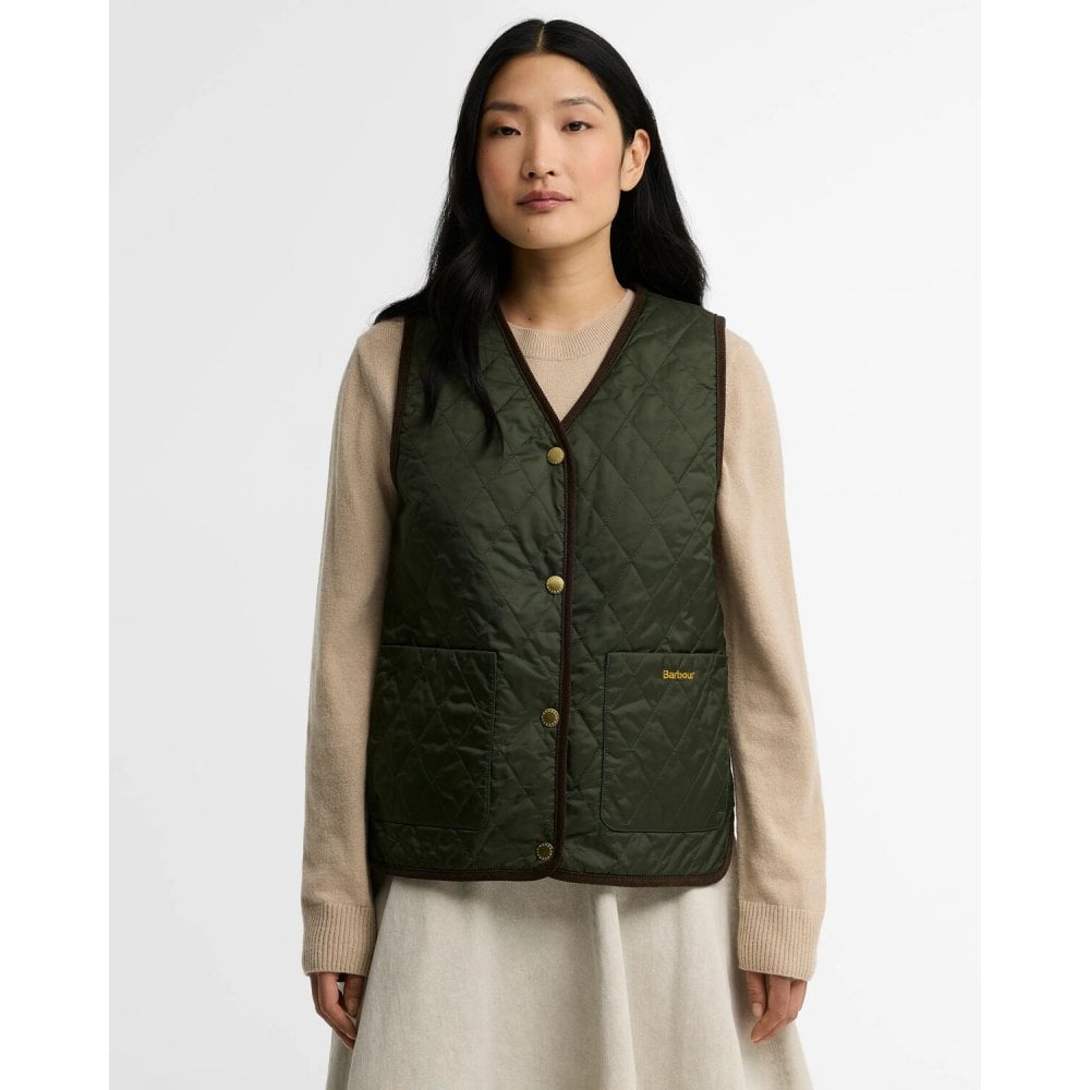 Tartan Reimagined Icons Reversible Tartan Quilted Liner - Olive/Classic