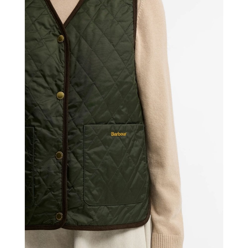 Tartan Reimagined Icons Reversible Tartan Quilted Liner - Olive/Classic