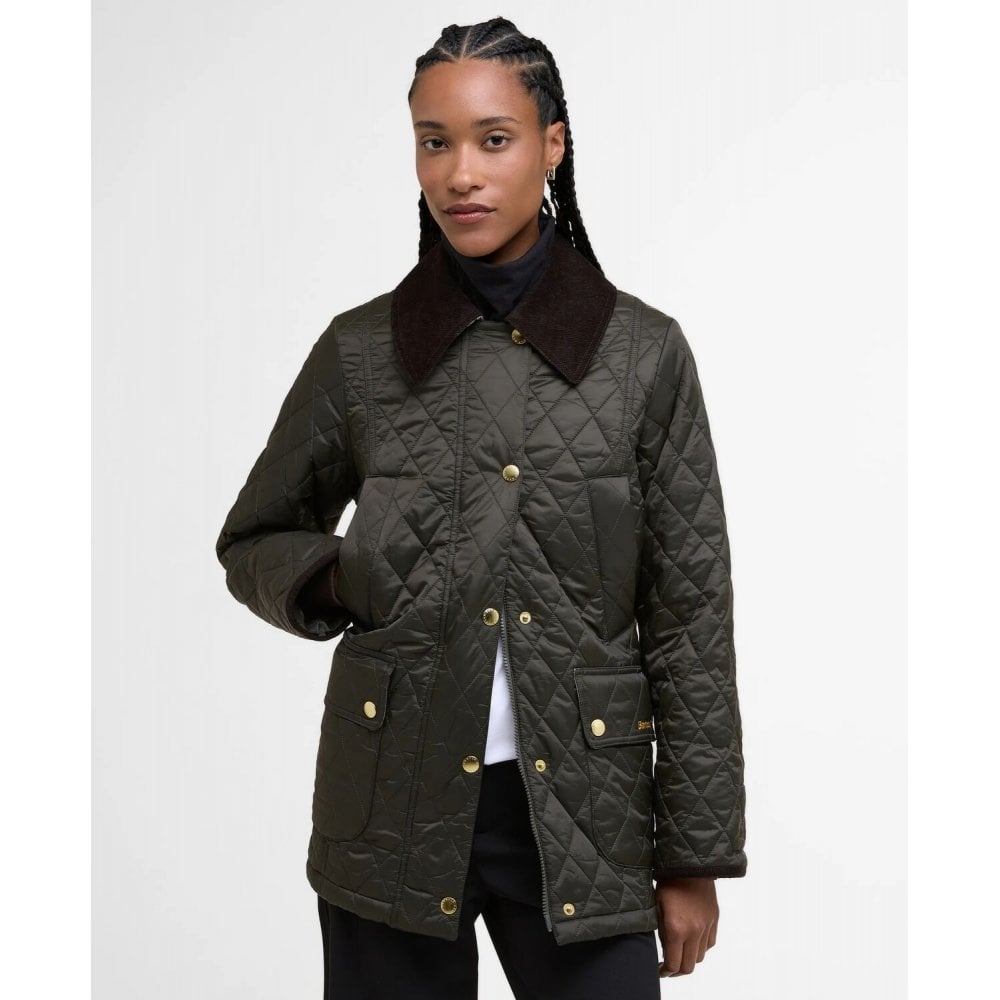 Modern Beadnell Quilted Jacket - Sage/Ancient