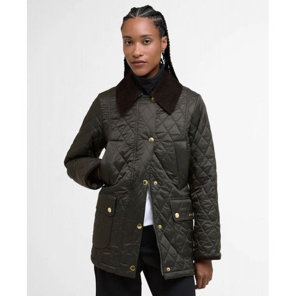 Modern Beadnell Quilted Jacket - Sage/Ancient