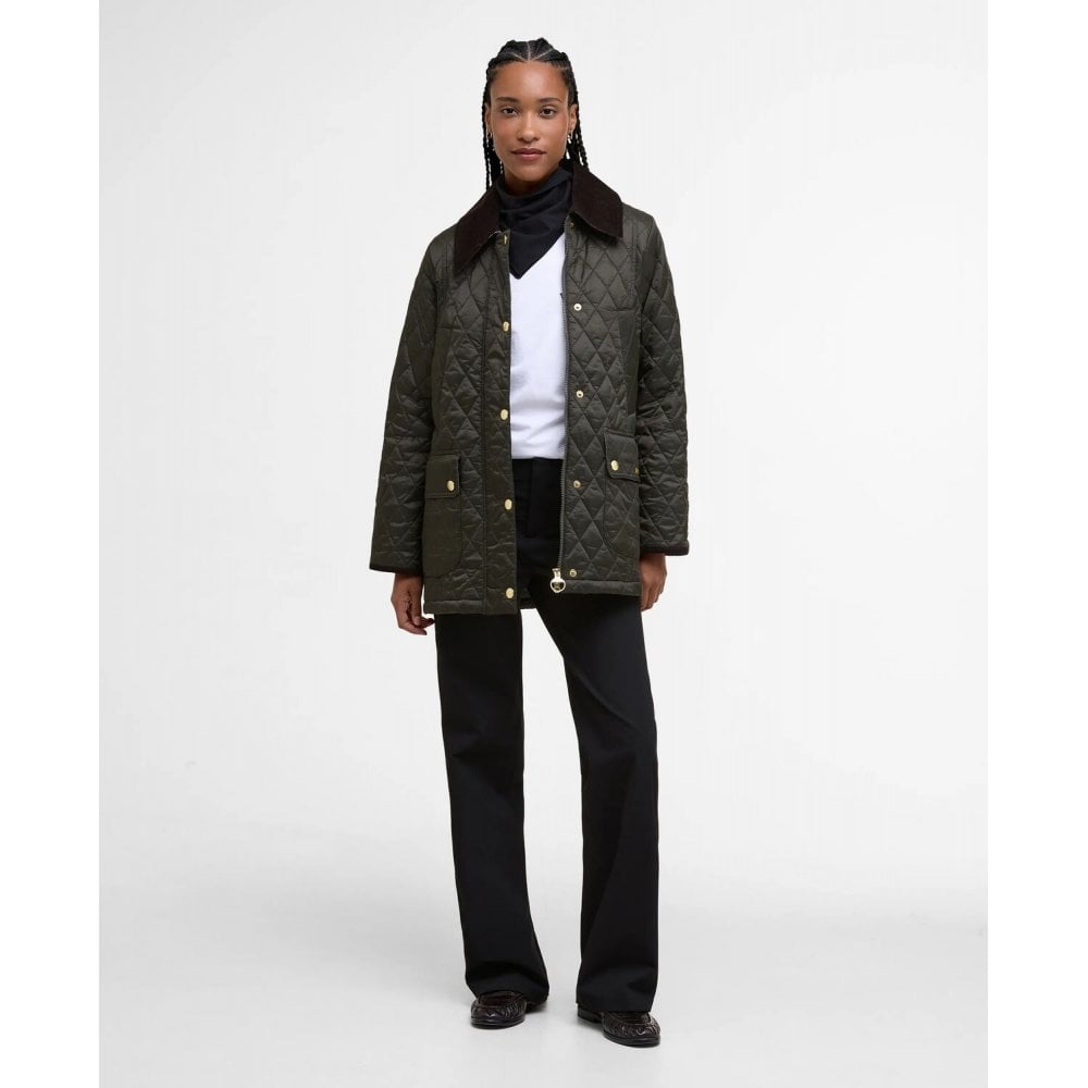 Modern Beadnell Quilted Jacket - Sage/Ancient
