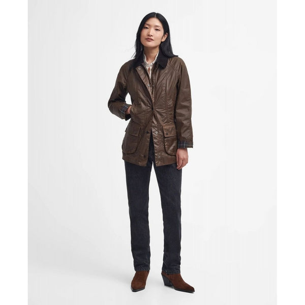 Classic Beadnell Wax Jacket in Bark