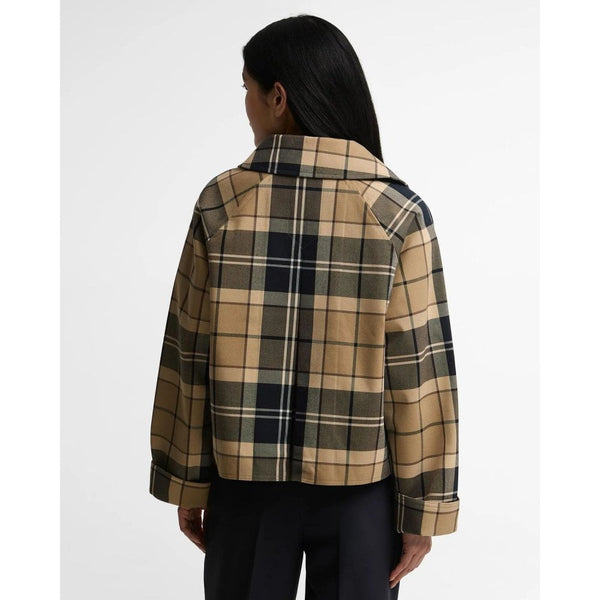Delilah Checked Showerproof Jacket - Check Birchwood