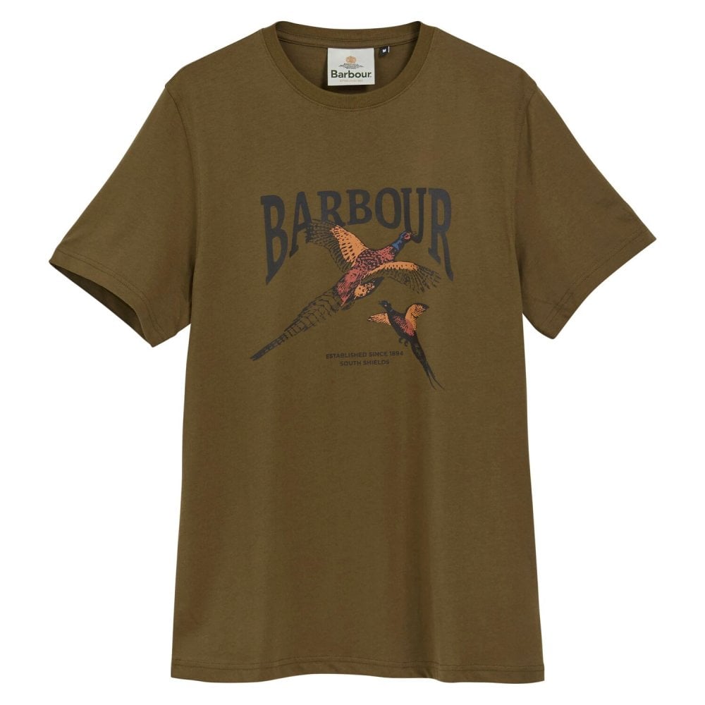 Pheasant Graphic Tailored T-Shirt - Beech