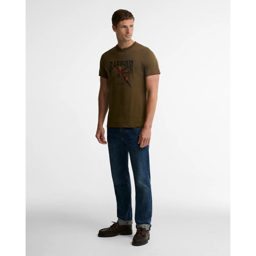 Pheasant Graphic Tailored T-Shirt - Beech