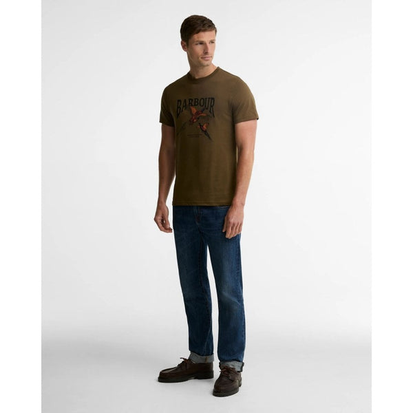 Pheasant Graphic Tailored T-Shirt - Beech