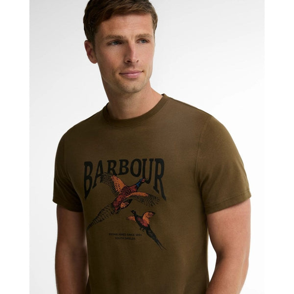Pheasant Graphic Tailored T-Shirt - Beech