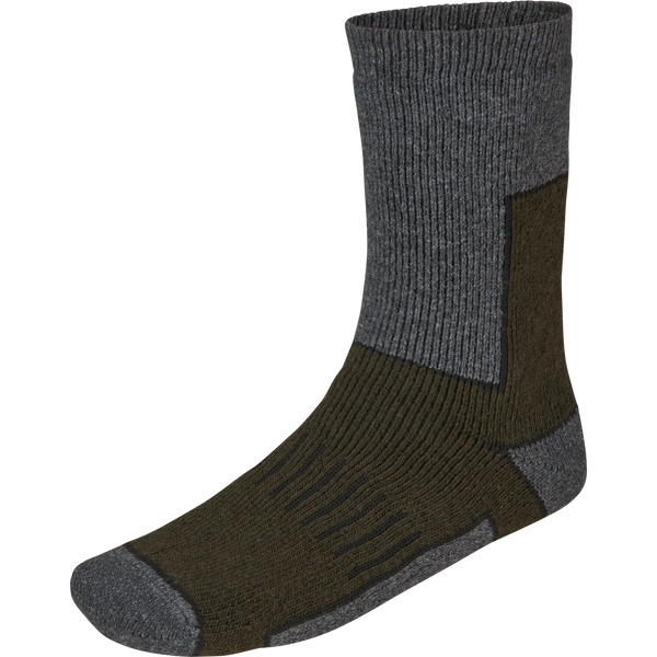 Field Thermo Sock - 2Pack - Pine Green Melange-Grey Melange