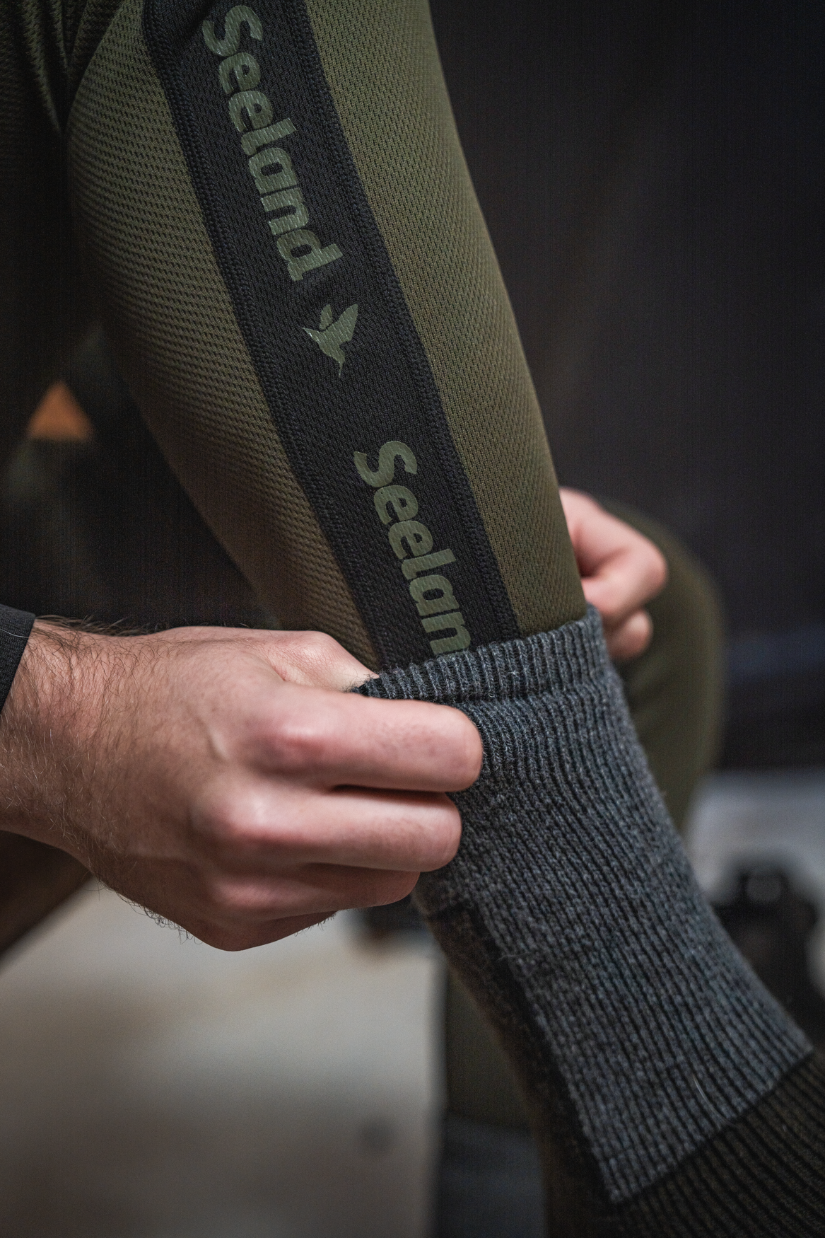 Field Thermo Sock - 2Pack - Pine Green Melange-Grey Melange