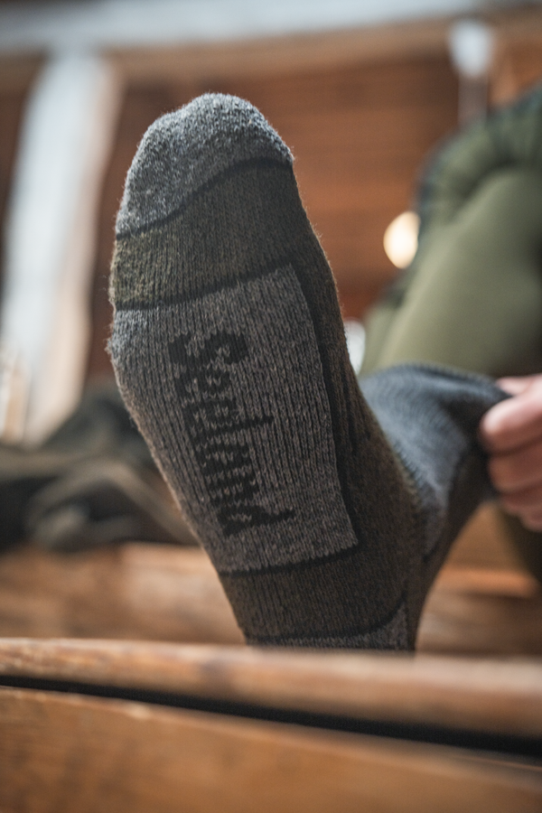 Field Thermo Sock - 2Pack - Pine Green Melange-Grey Melange