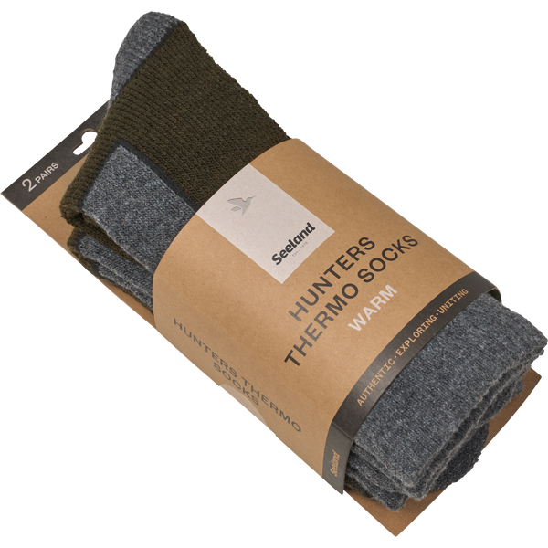 Field Thermo Sock - 2Pack - Pine Green Melange-Grey Melange