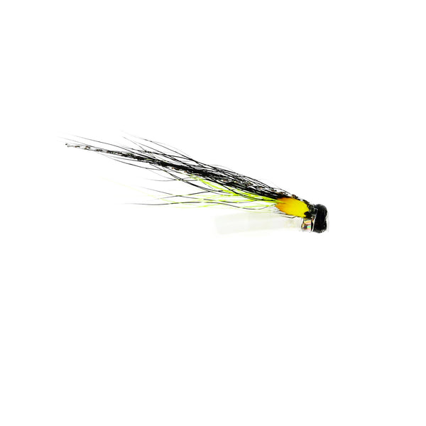 Silver Stoat Salmon Riffle Hitch Plastic Tube Fly with Jungle Cock