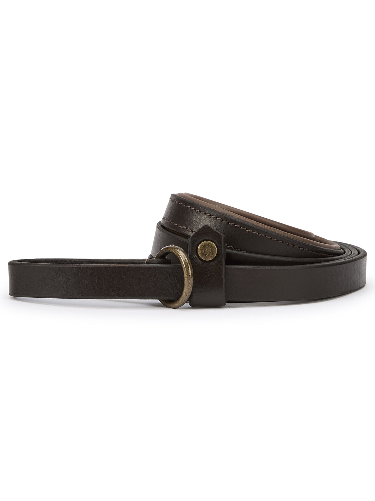 Riley 5ft Leather slip lead - Mahogany