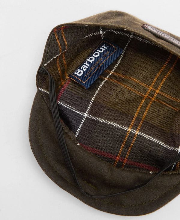 Dog Wax Flat Cap - Olive