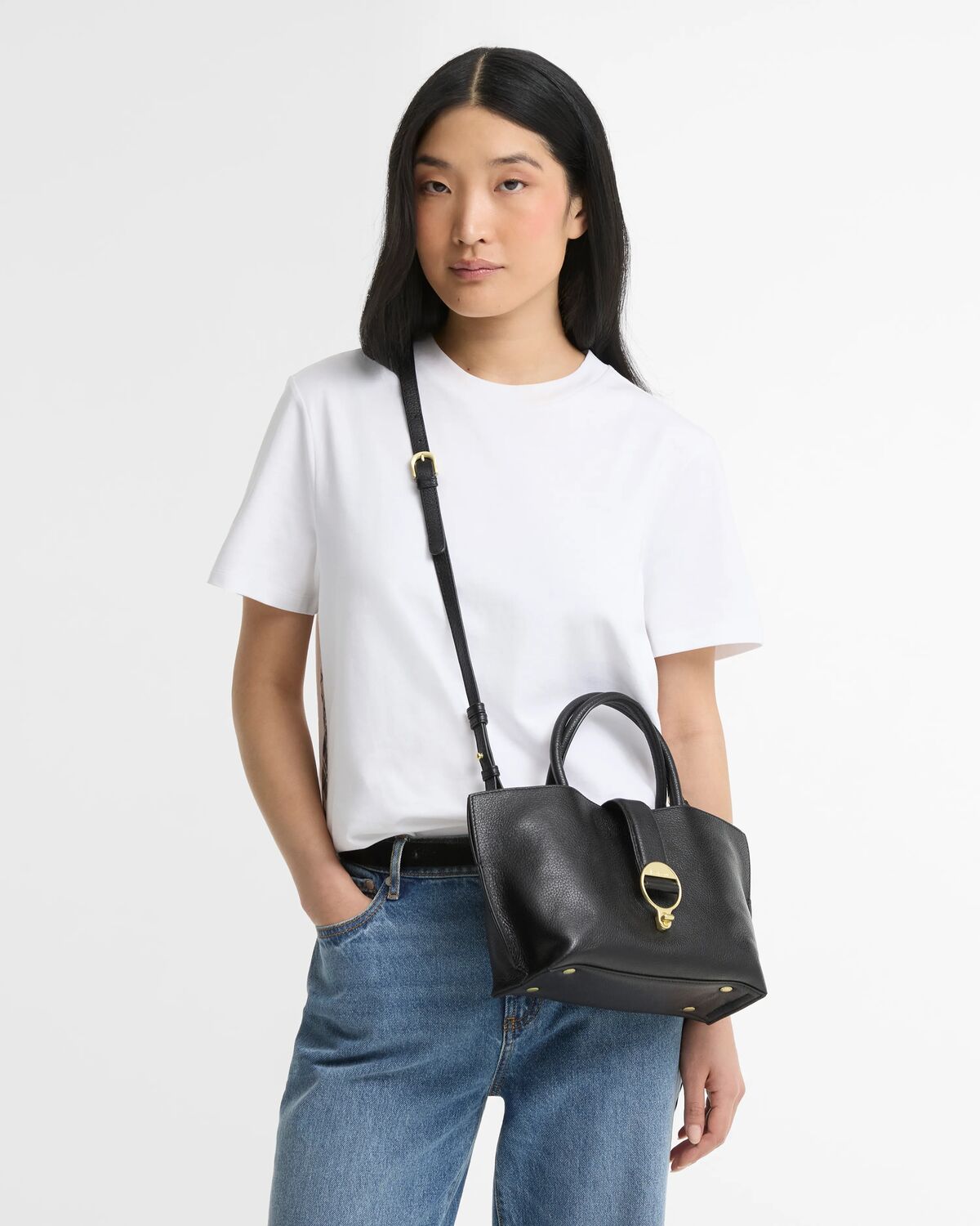 Alder Mini Leather Tote Bag