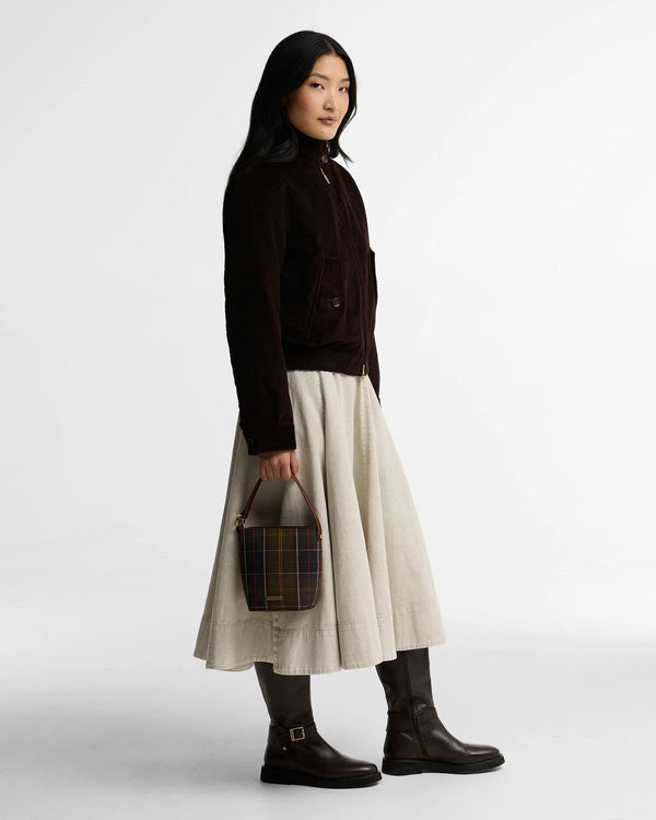 Cedar Mini Tartan Bucket Bag