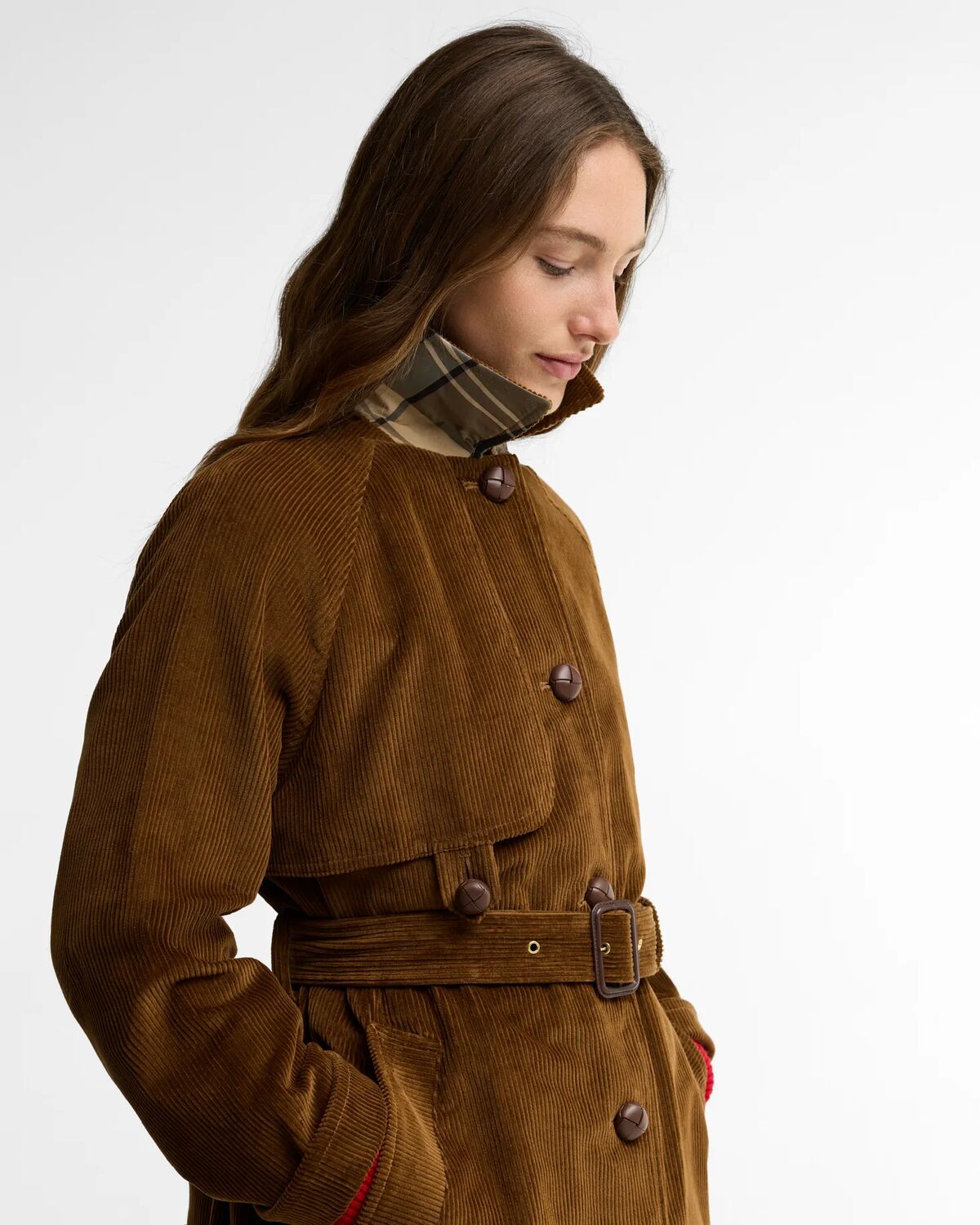 Antonella Cord Trench Casual Jacket
