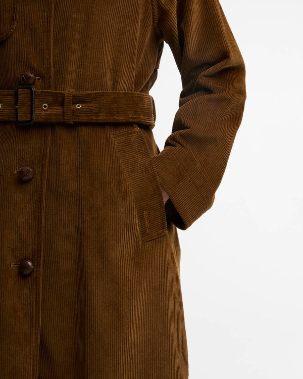 Antonella Cord Trench Casual Jacket