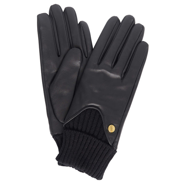 Deanna Leather Glove -Black