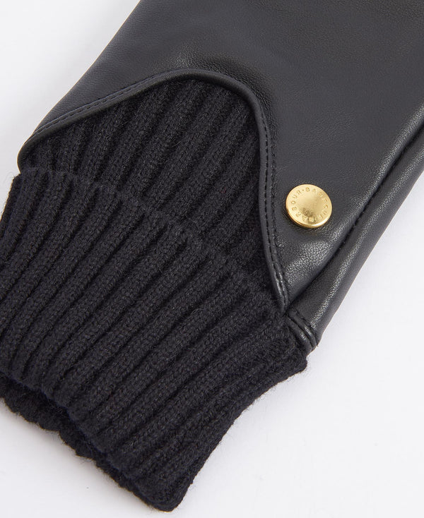 Deanna Leather Glove -Black