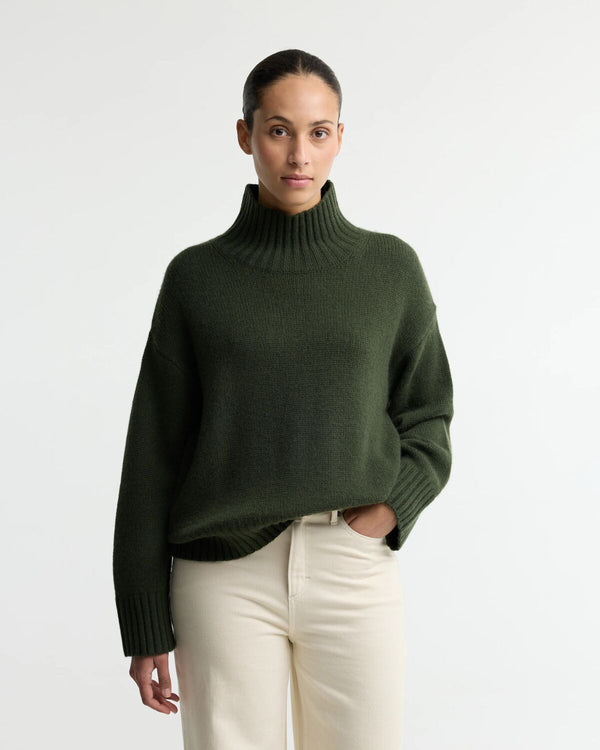 Woodhouse Cashmere Blend Funnel Neck Knitted Jumper - RRP £179