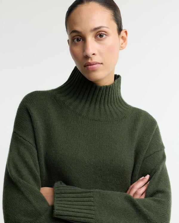 Woodhouse Cashmere Blend Funnel Neck Knitted Jumper - RRP £179