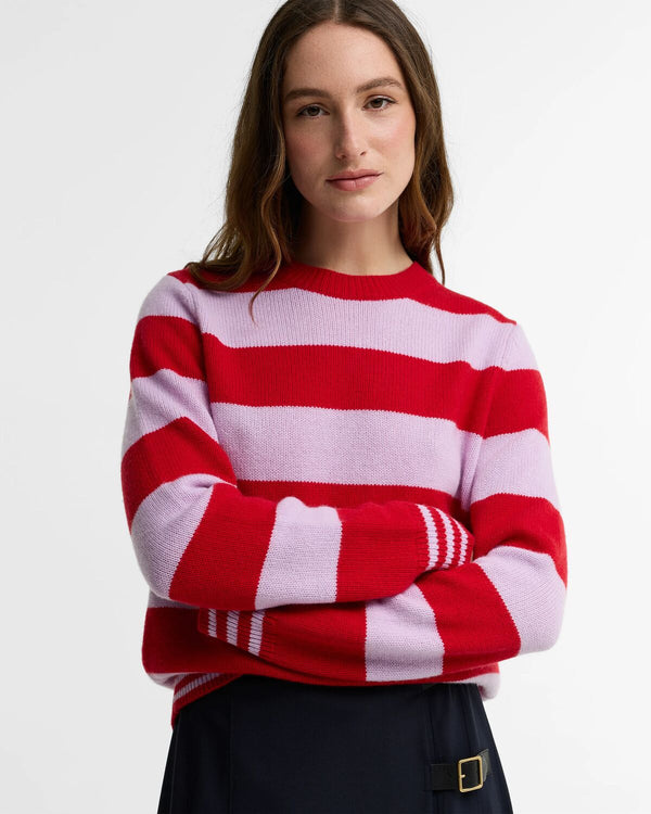 Woodhouse Striped Cashmere Blend Knitted Jumper