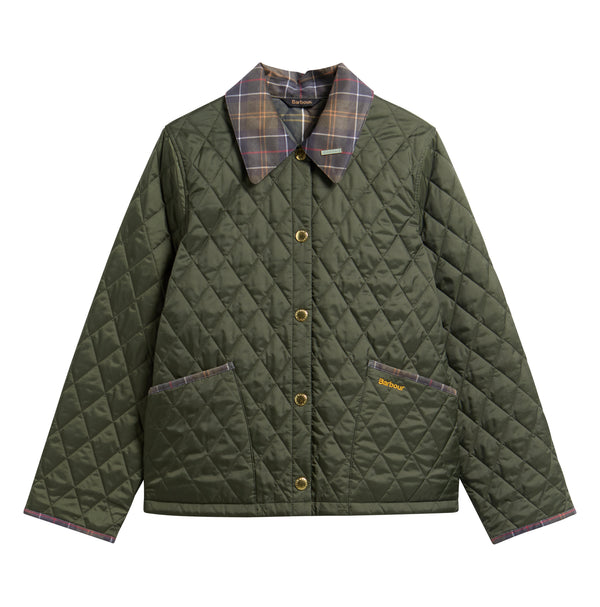 Icons Tartan Collar Cropped Liddesdale Quilted Jacket - RRP £169