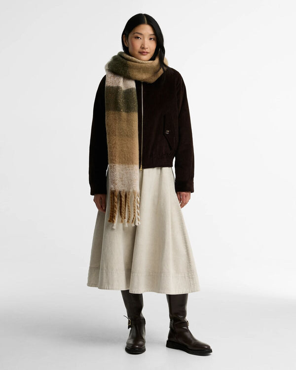 Marie Check Scarf