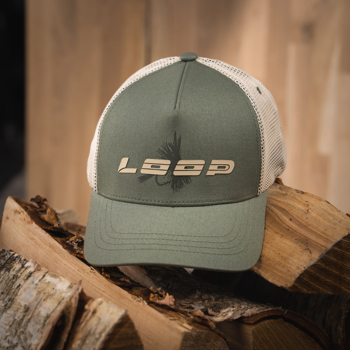 Fly Trucker Cap in River Green