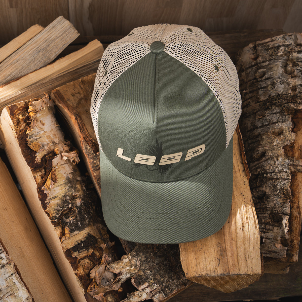 Fly Trucker Cap in River Green