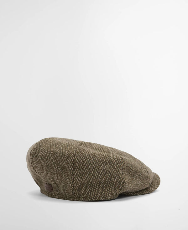 Winston Baker Boy Cap - Olive Herringbone