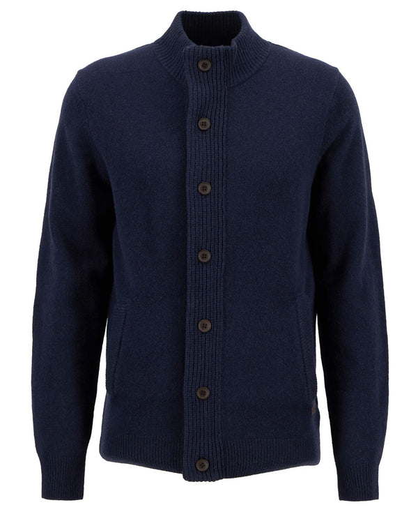 Essential Patch Zip Through Knitted Jumper
