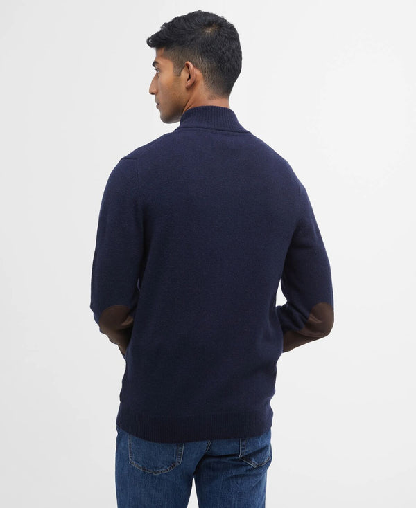 Essential Patch Zip Through Knitted Jumper