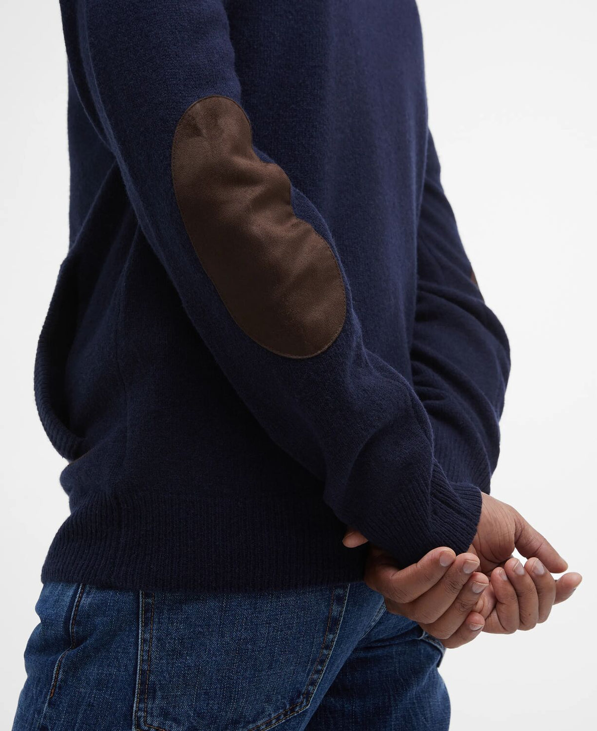 Essential Patch Zip Through Knitted Jumper
