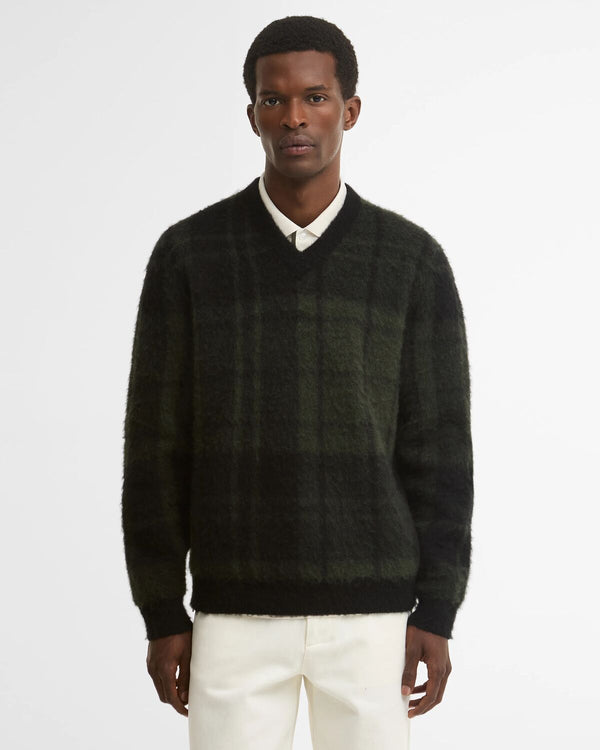 Hunham Tartan V-Neck Jumper
