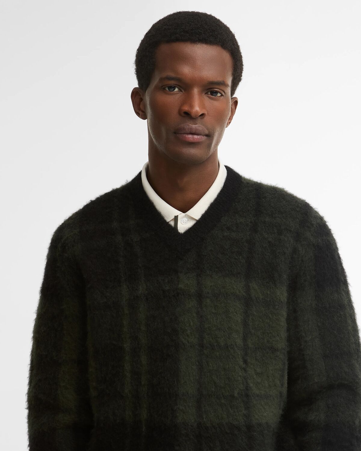 Hunham Tartan V-Neck Jumper