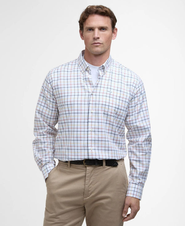 Caswell Tattersall Regular Fit Shirt - Navy