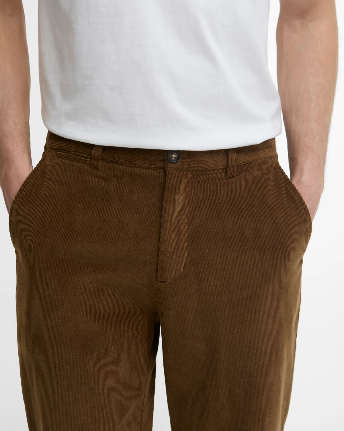 Washed Stretch Twill Tailored Trouser