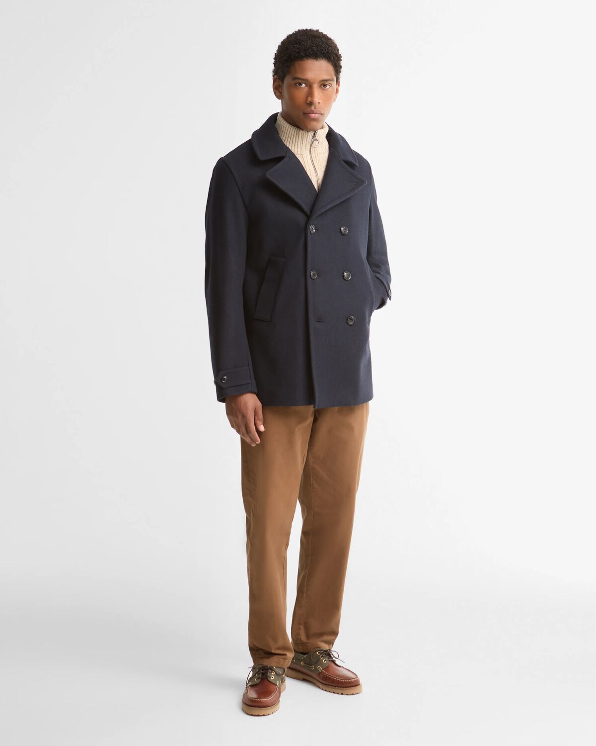 Polzeath Wool Pea Coat - RRP £349