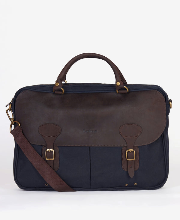 Waxed Leather Briefcase