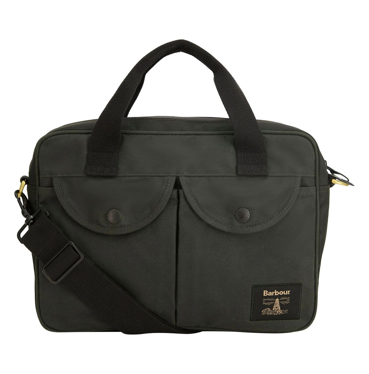 Field Wax Laptop Crossbody Bag - Sage