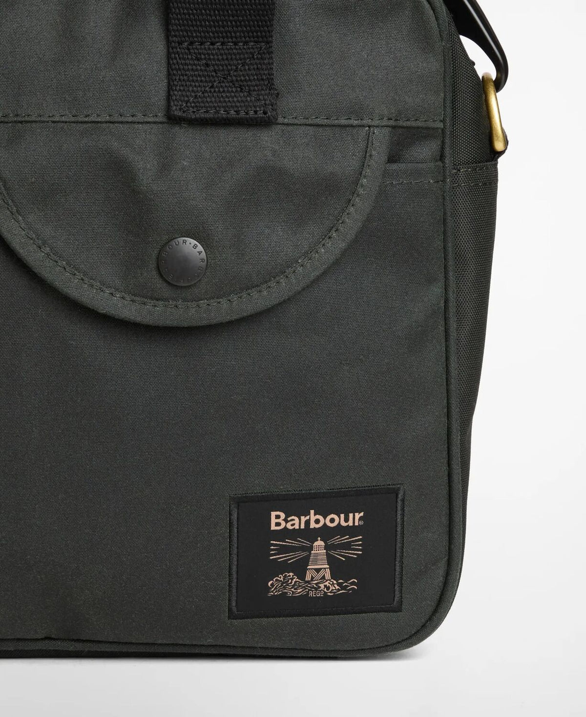 Field Wax Laptop Crossbody Bag - Sage