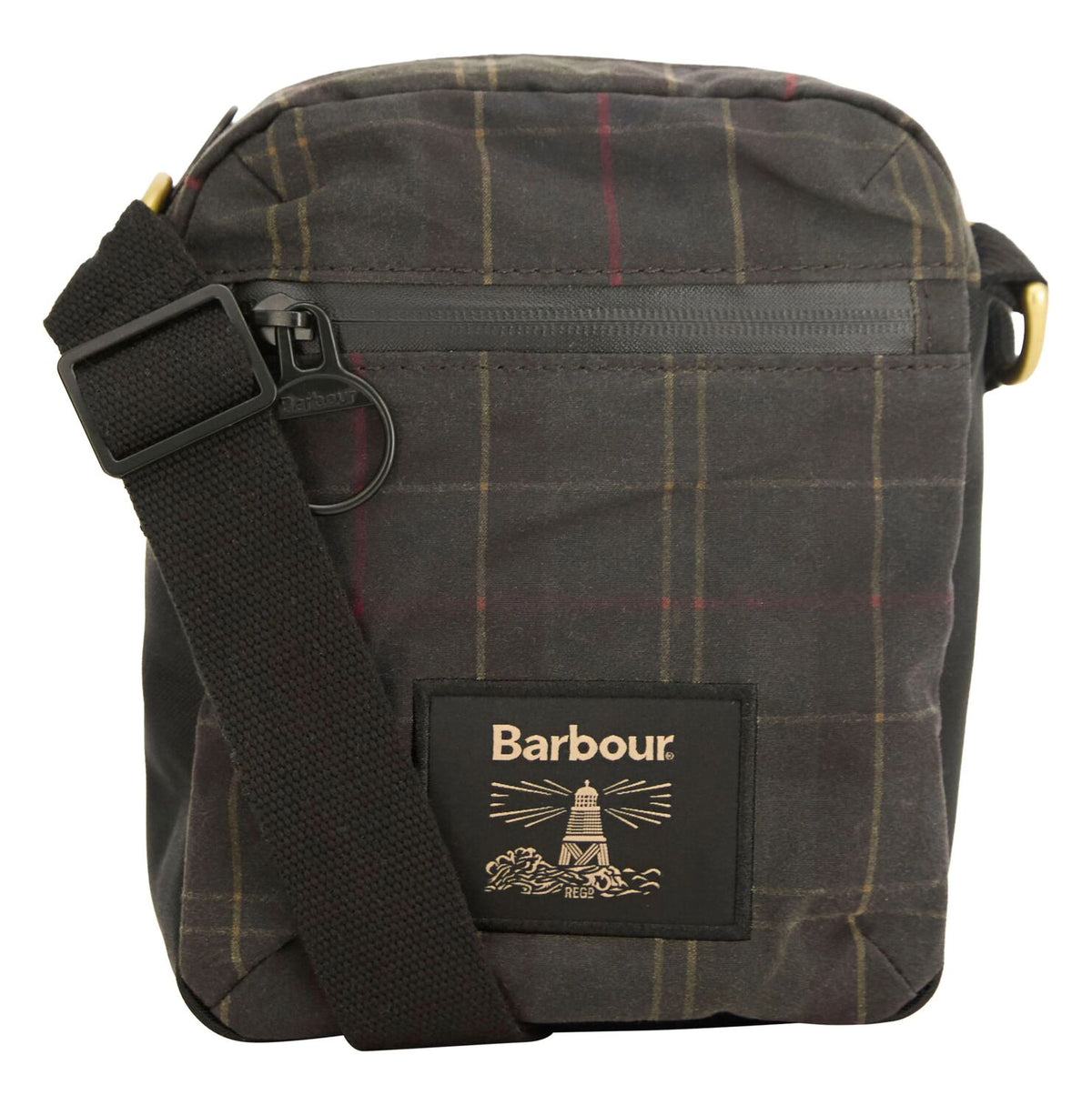 Field Tartan Wax Crossbody Bag - Dark Classic Tartan