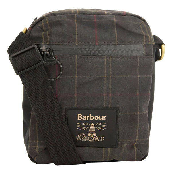 Field Tartan Wax Crossbody Bag - Dark Classic Tartan