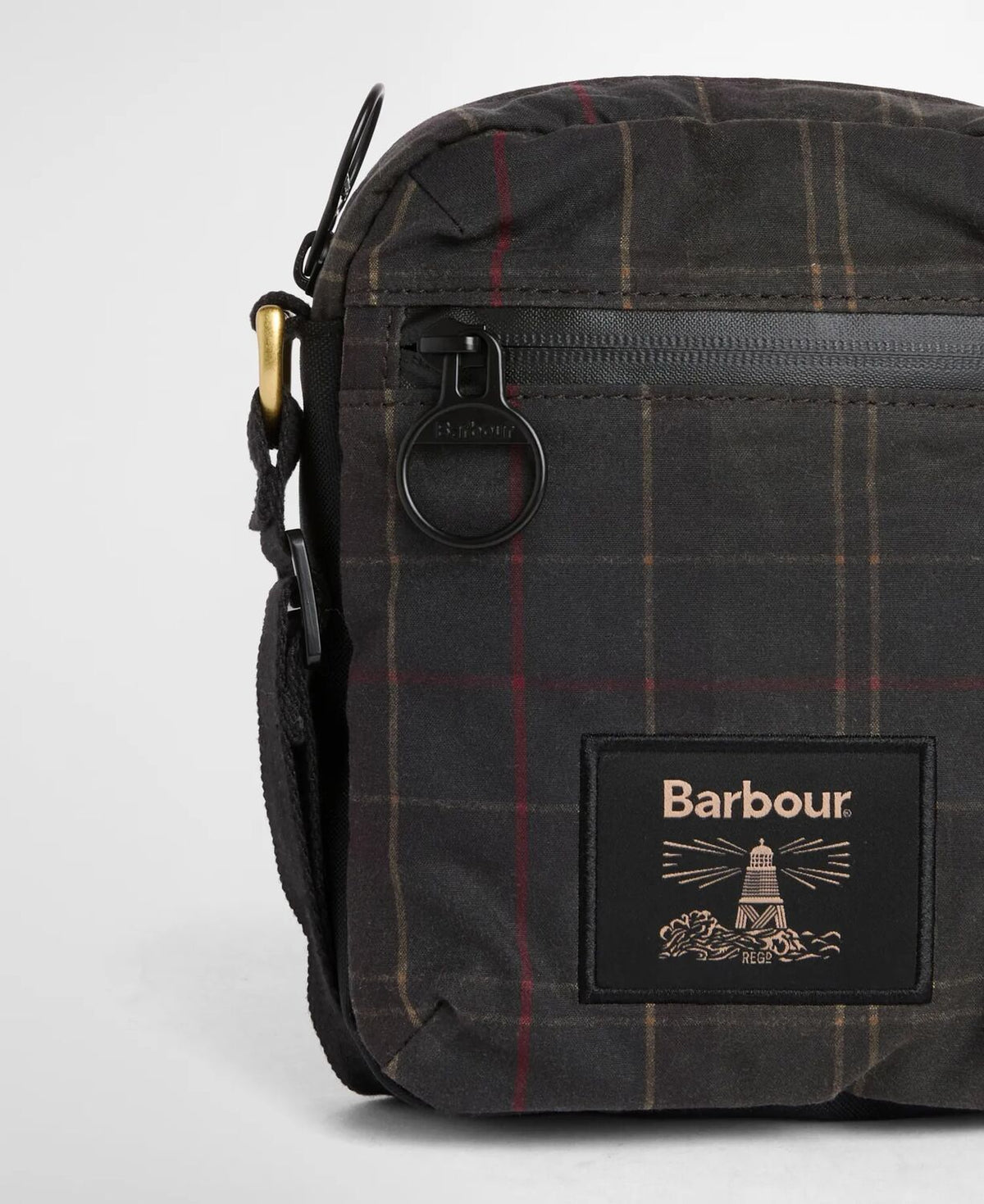 Field Tartan Wax Crossbody Bag - Dark Classic Tartan