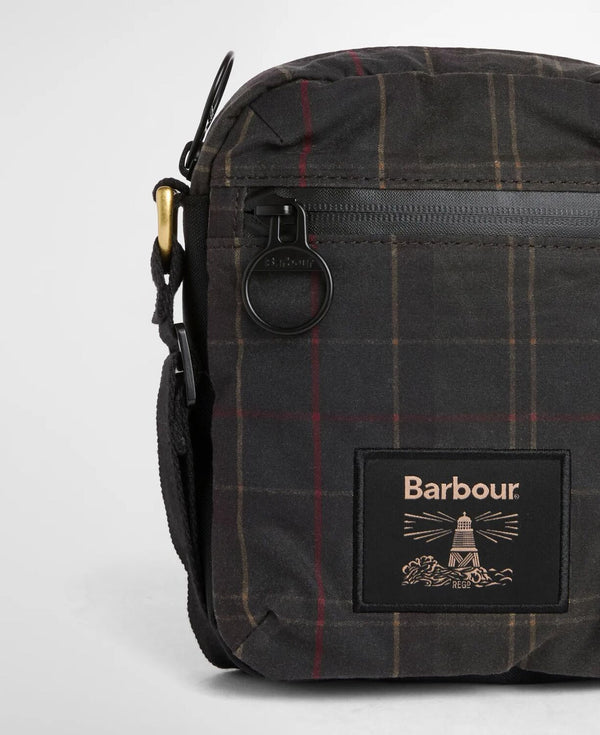 Field Tartan Wax Crossbody Bag - Dark Classic Tartan